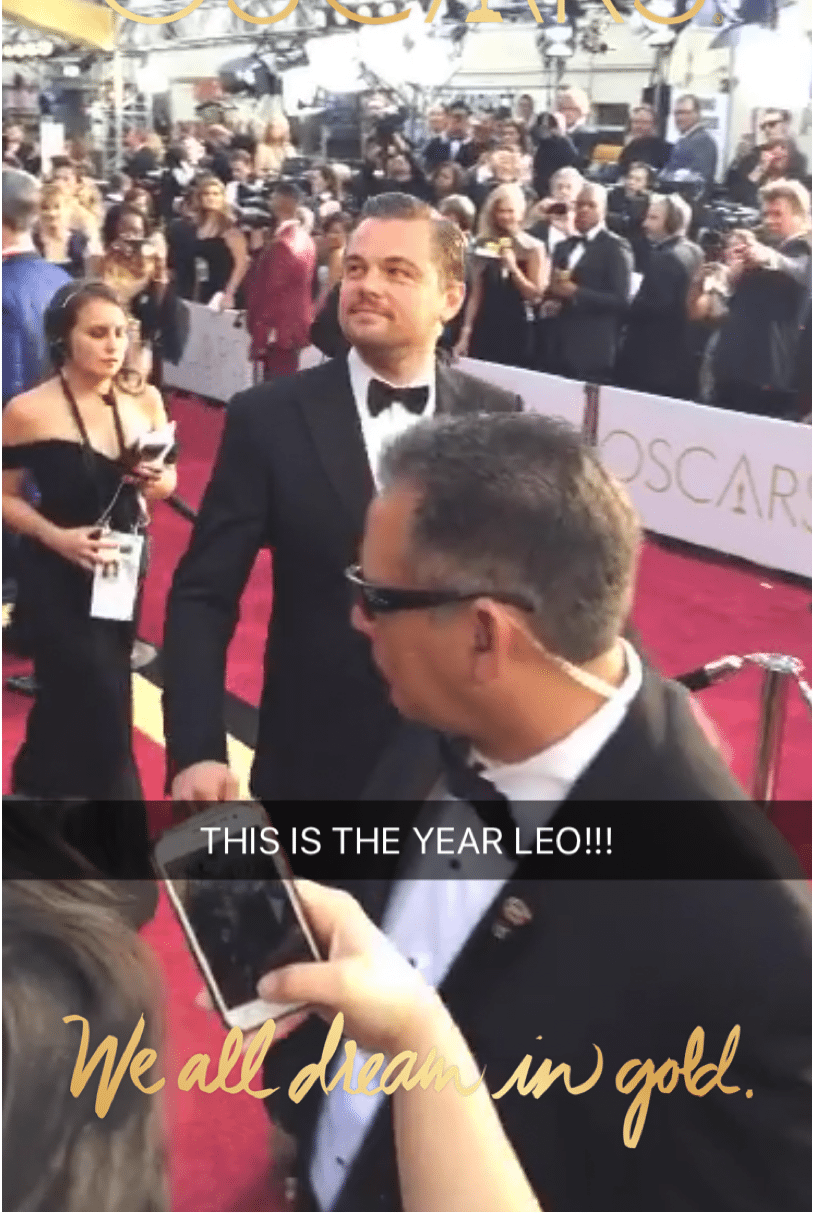 Snapchat - Leonardo Di Caprio