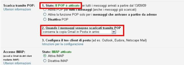 Gmail consente di accedere alla posta elettronica tramite interfaccia web oppure mediante i protocolli Pop3 e Imap. Ã sufficiente attivare la relativa opzione nelle impostazioni del proprio account.