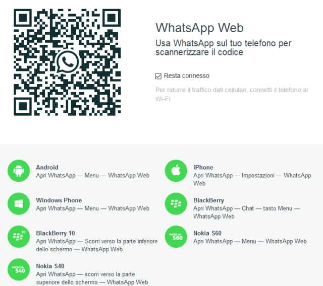 Installare WhatsApp