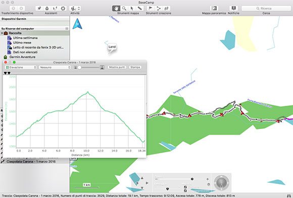 Un esempio di quello che si puÃ² fare combinando le potenzialitÃ Â  del Fenix 3 e del software Basecamp di Garmin.