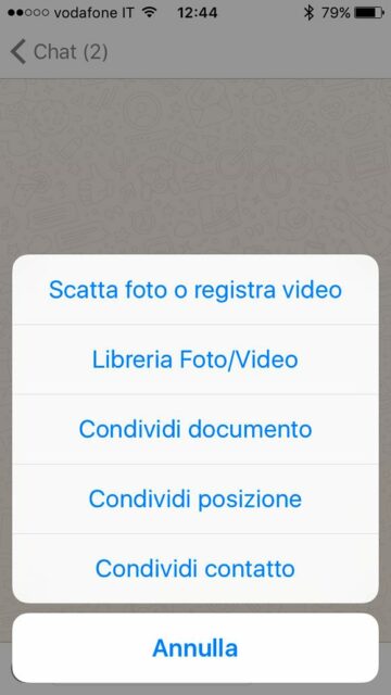 Condividere Documenti su WhatsApp 1