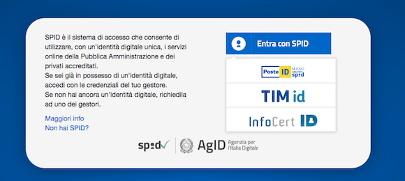 Agenzia Entrate SPID