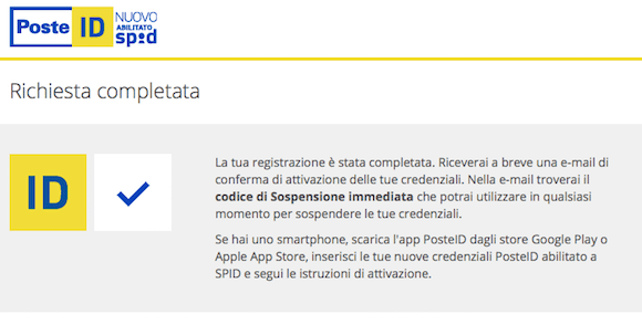 PosteID procedura di attivazione