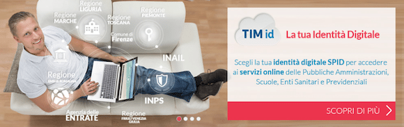 Le credenziali SPID rilasciate da TIM sono denominate TIMid.