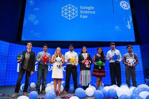 La premiazione dei vincitori della Google Science Fair 2015.