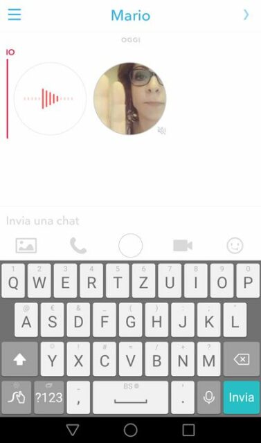 snapchat messaggi vocali/video