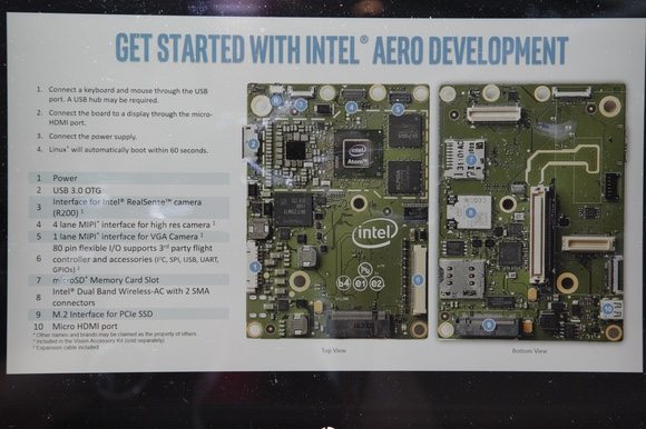 La Aero Compute Board e le sue specifiche come sono state presentate durante il corso dell'Intel Developer Forum 2016.