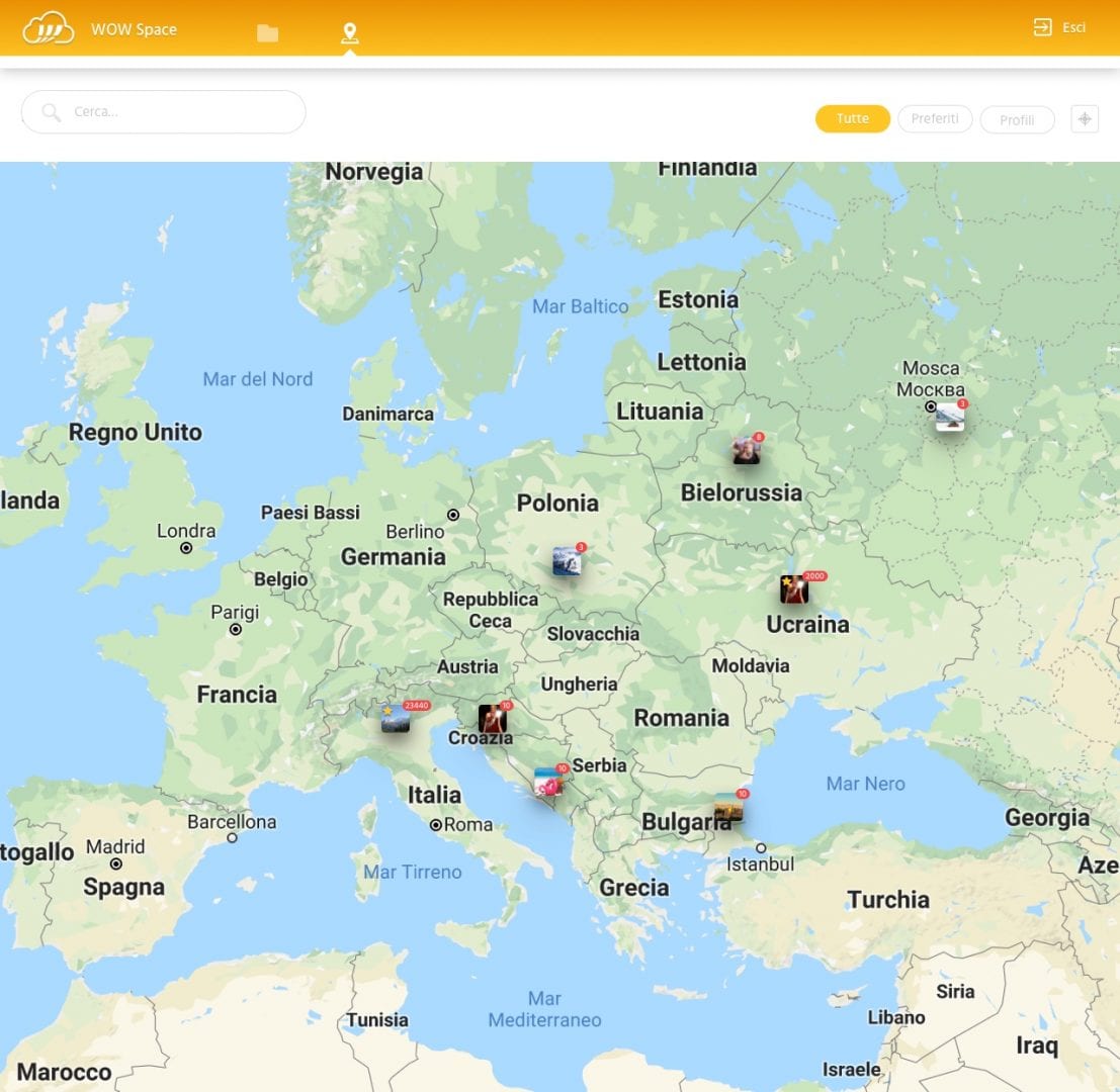 Fastweb WOW Space Map TAG