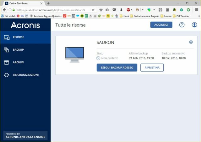 Una dashboard accessibile via Web tiene sotto controllo lo stato di protezione di tutti  i dispositivi collegati allo stesso account.