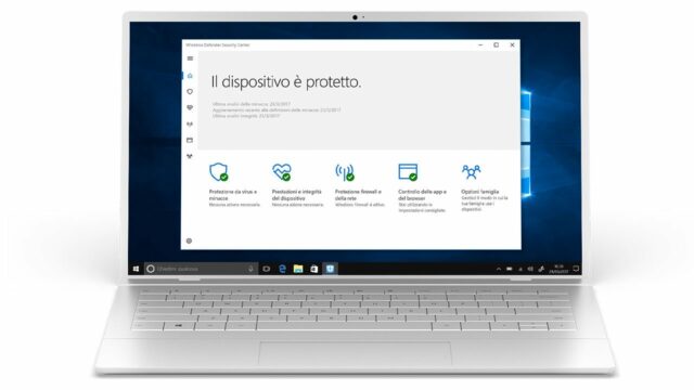 Il nuovo sistema di controllo della protezione di Windows 10