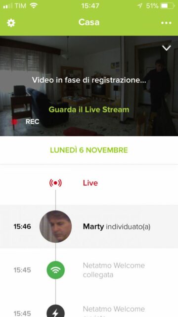 Casa sicura videosorveglianza Netatmo Welcome