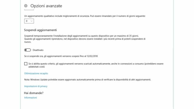 Come limitare la banda utilizzata da Windows Update - 2