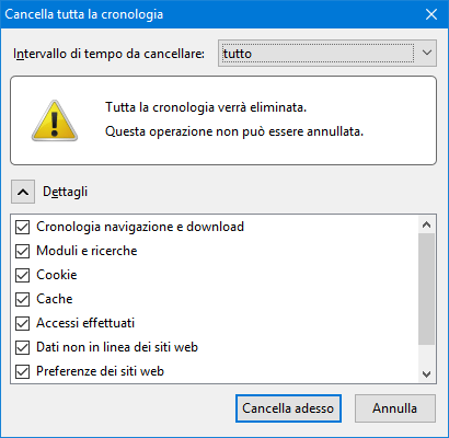 Cronologia Firefox