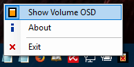 HideVolumeOSD - icona nel Systray