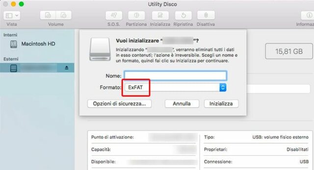 Come formattare un disco compatibile per Mac e PC