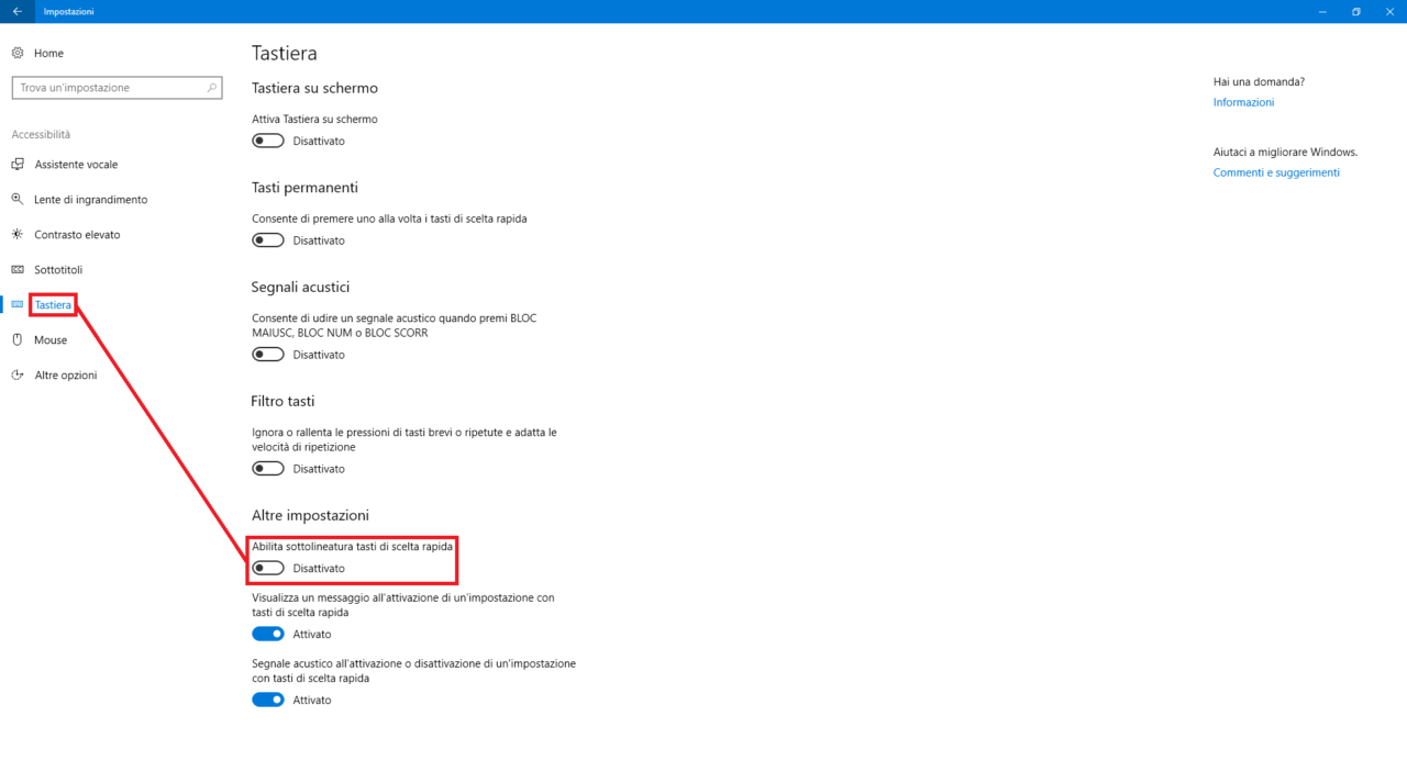Come abilitare i tasti di scelta rapida sottolineati su Windows - PC ...
