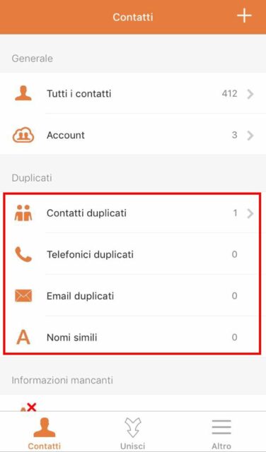 Eliminare duplicati iPhone