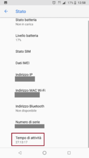 Android - tempo di attività - 5