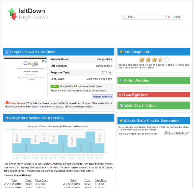 Is It Down Right Now - screenshot 2