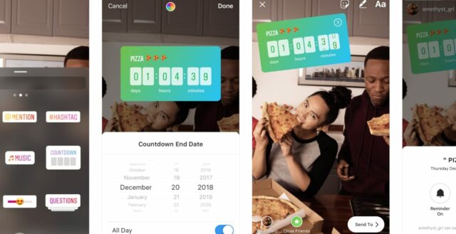 countdown instagram come funziona
