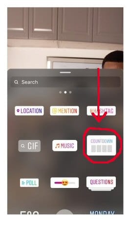 countdown instagram