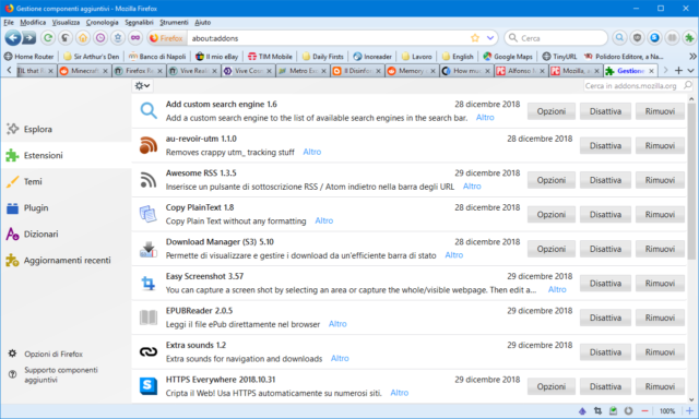 Estensioni Firefox 3