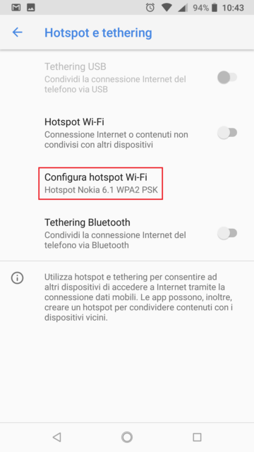 Hotspot WiFi su Android - immagine 3