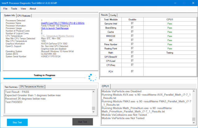 Intel Processor Diagnostic Tool - 2