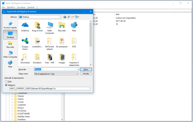 Editor del Registro di Windows - 2