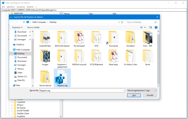 Editor del Registro di Windows - 4