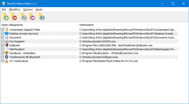 SendTo Menu Editor - 2