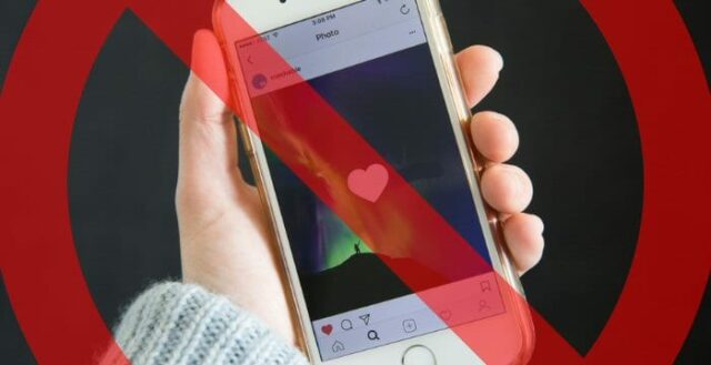 instagram rimuove i like