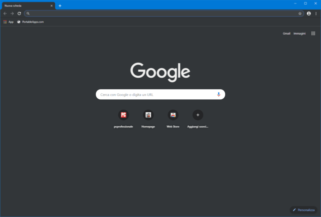 Google Chrome, modalitÃ  scura - 2