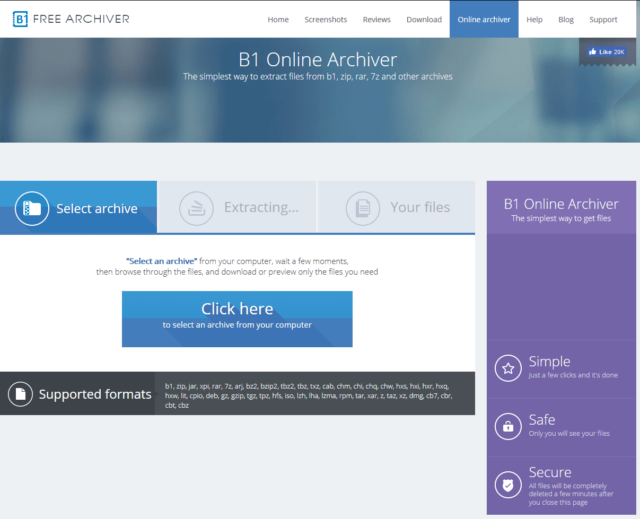 B1 Online Archiver