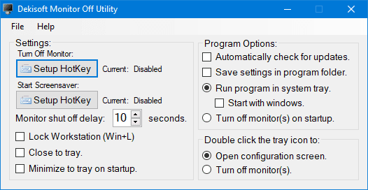 Monitor Off Utility - 1