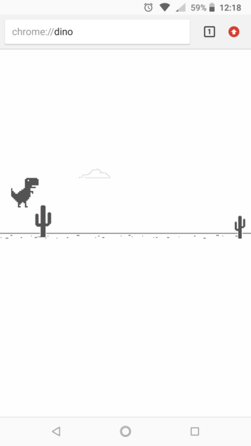 Google Chrome, Easter Egg Dino