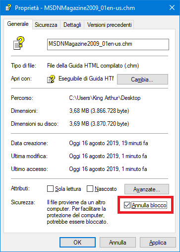 File .chm in Windows 10 - 3