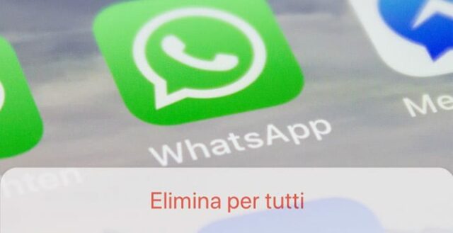 whatsapp elimina per tutti