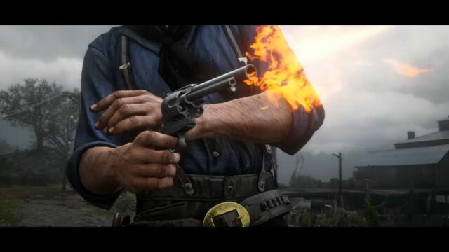 Red Dead Redemption 2 - fire