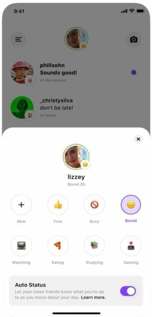 threads come condividere stato