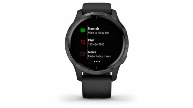 Il Garmin Venu offre widget per tenere sotto controllo le notifiche, il calendario, le chiamate telefoniche e tanto altro.