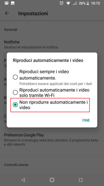 Google Play, Riproduzione automatica dei video - 4