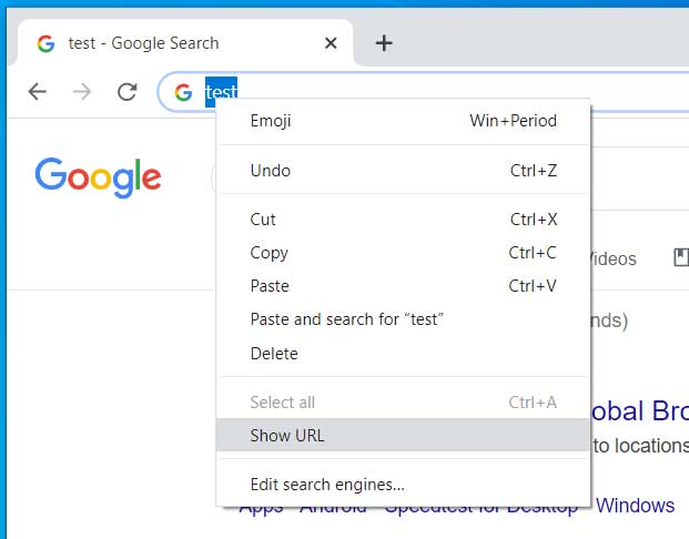 Google, query di ricerca senza URL in Omnibox