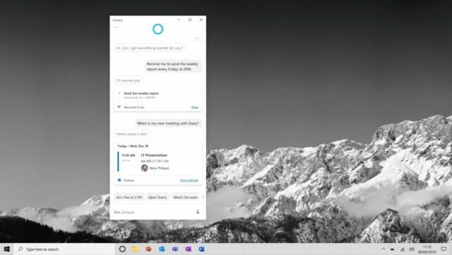 Cortana per la produttivitÃ 