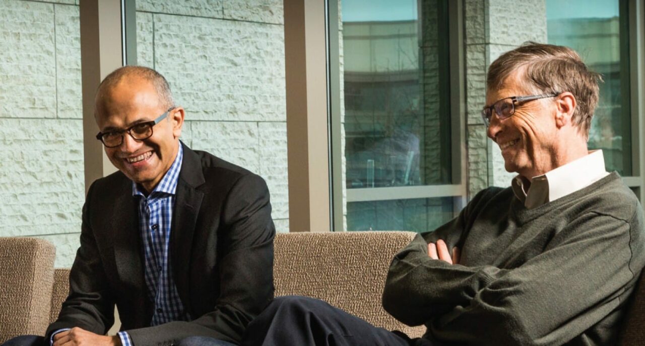 Bill Gates e Satya Nadella