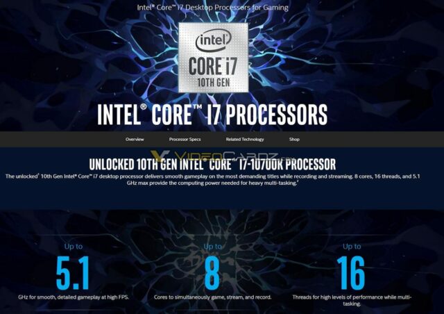 Intel Comet Lake S - leak 2