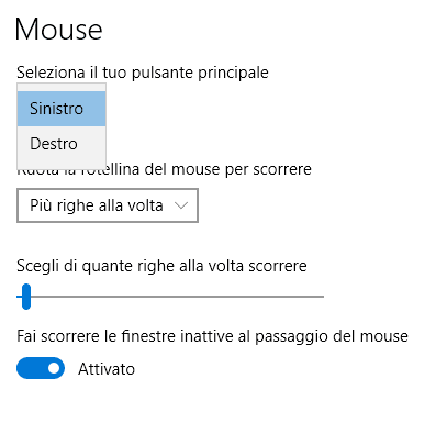 Inverti pulsanti del mouse - 2