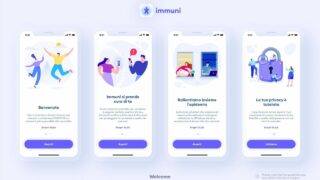 Screenshot app Immuni