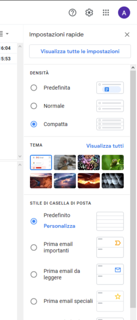 Impostazioni Rapide Gmail - 1