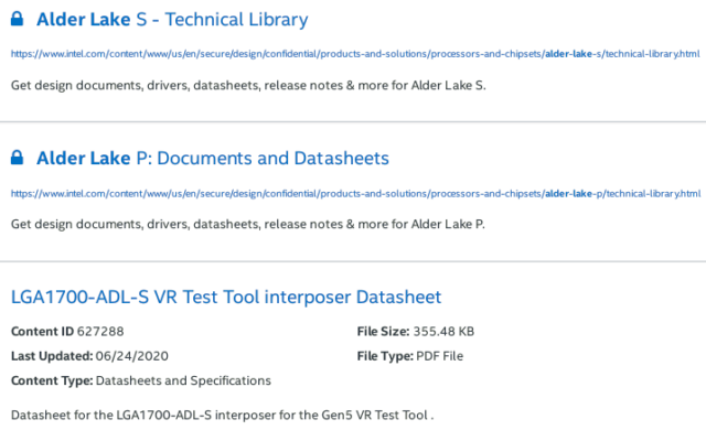 Intel Alder Lake-S